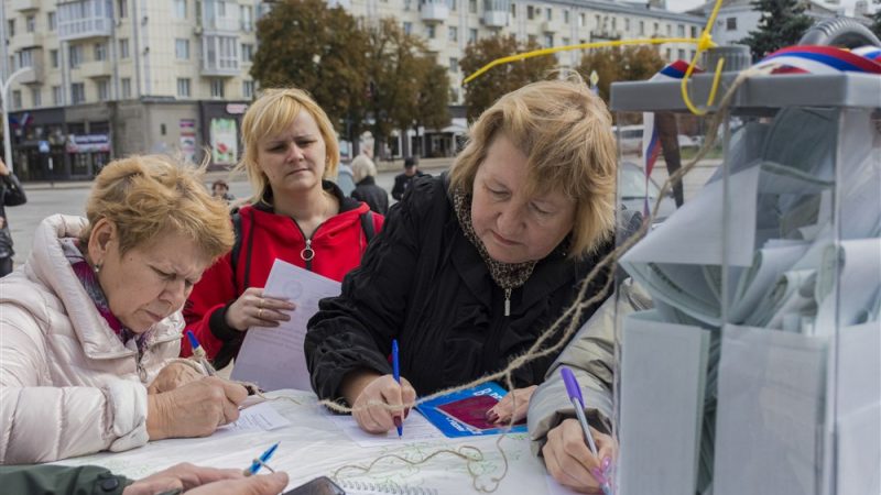 Русия ще организира избори в окупираните украински територии