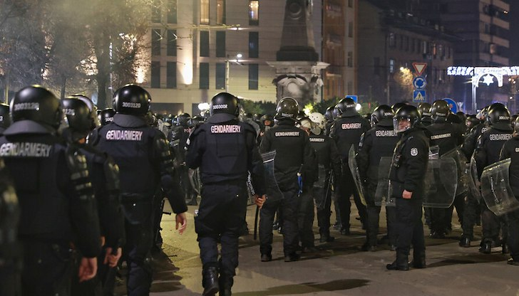 СДВР: 57 са арестуваните след снощния протест в София